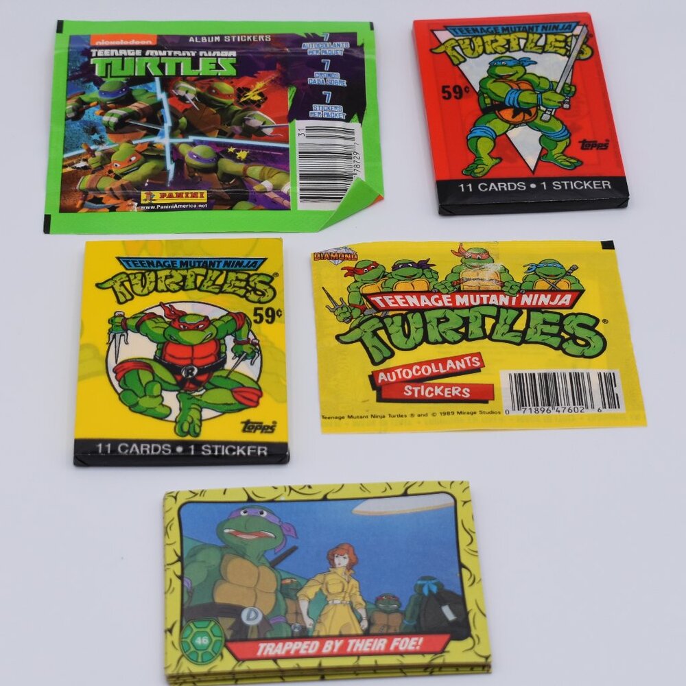 Nickelodeon Teenage Mutant Ninja Turtles Vintage Stickers and Cards by Panini